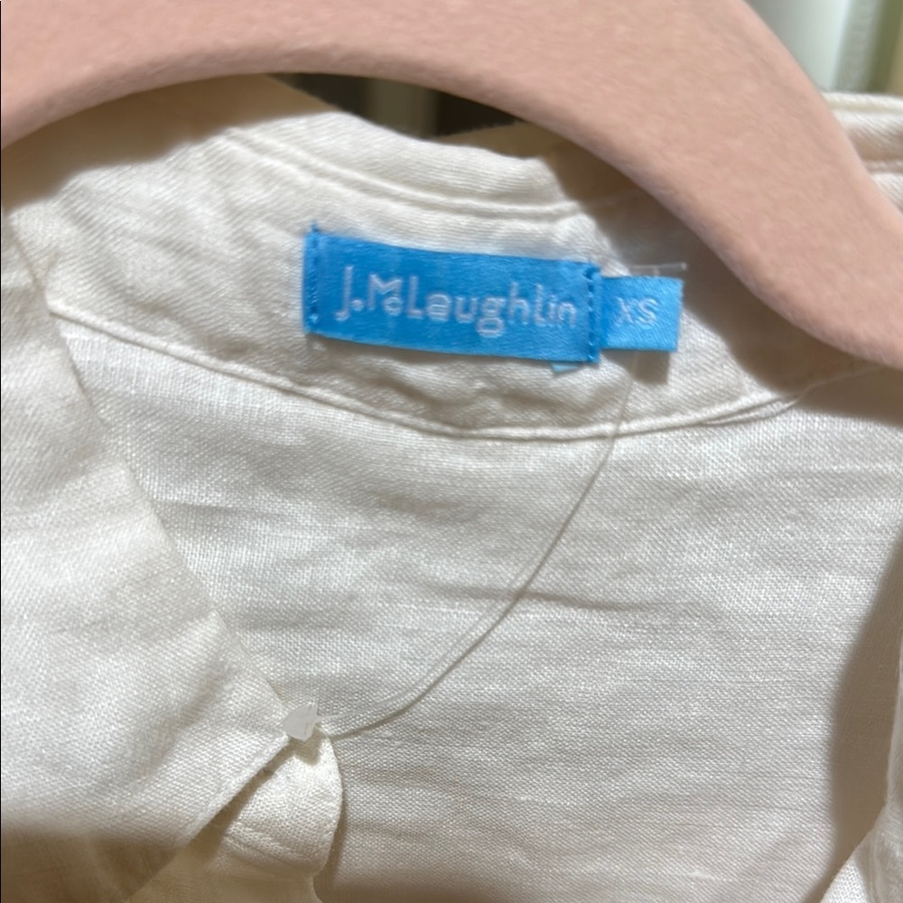 J. Mclaughlin White Button-Down Top - image 2